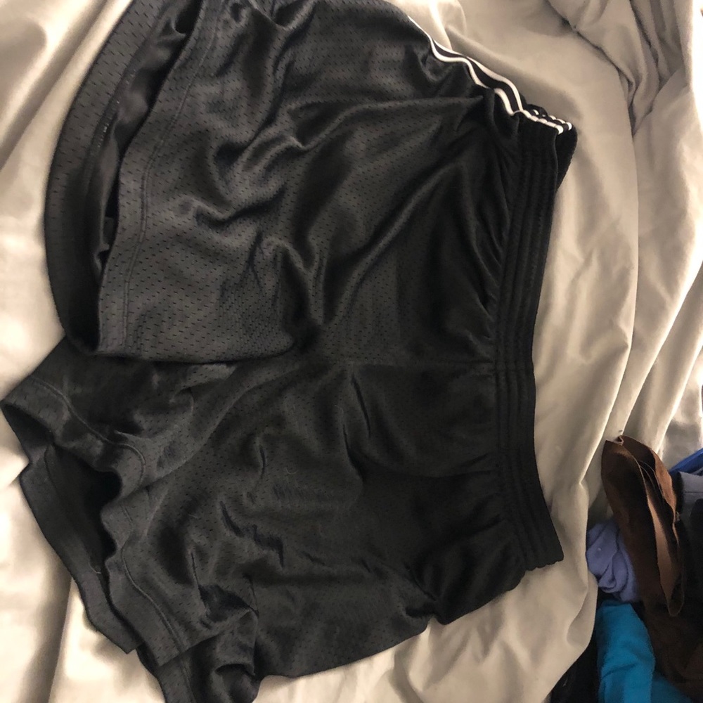 3 for $10: Black Mesh Shorts w/ White Stripe